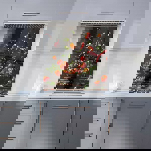 Warren Reed - Designer Dynamic Levitation: Vegetable Ballet Kitchen Splashback
