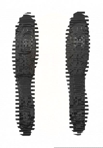 Dunlop Rigpro Lined Mens Steel Toe/Midsole S5 Rigger Boots, sole view showing high-traction rubber outsole with deep tread pattern for durability and grip.