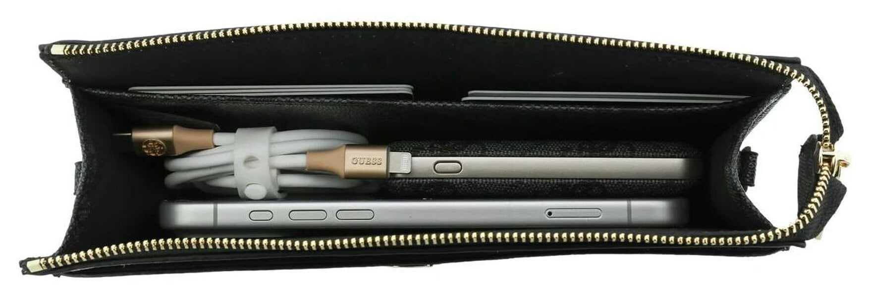Guess PU Big 4G Logo Universal Phone Pouch with Strap Black - GUWPO5P4GP4GLK