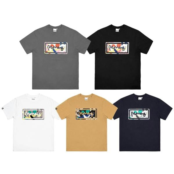 Money Mens Sig Camo T-Shirt (Pack of 5) - Black/White/Grey - 