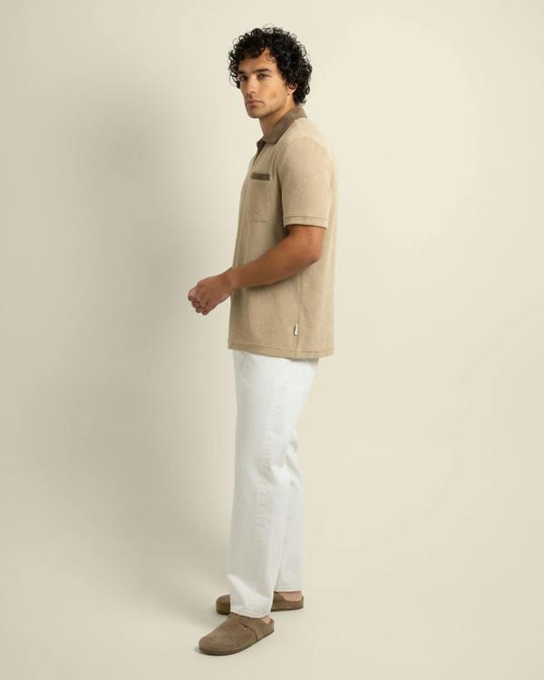 Larsson & Co Jesper - Terry Resort Collar Polo Shirt