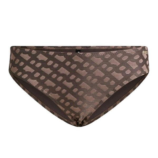 Boss Womens/Ladies Monogram Jacquard Bikini Bottoms - Brown