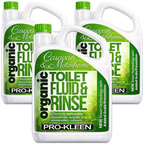 ProKleen Pro-Kleen Organic Caravan Toilet Chemical Fluid Rinse Green Solution Cleaner 6L for Caravan and Motorhomes