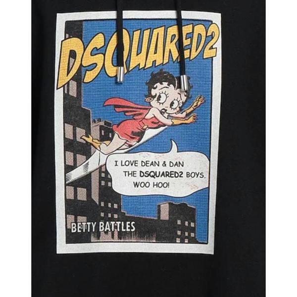 DSQUARED2 Betty Boop Black Hoodie M