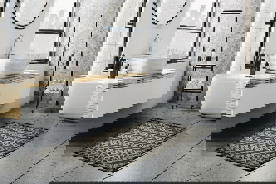 WFM6211 - Vintage Tile Pattern Design 66 x 120 cm