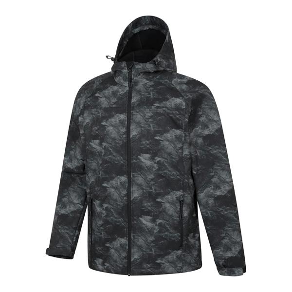 Mountain Warehouse Mens Exodus Showerproof Soft Shell Jacket - Alloy Grey - 