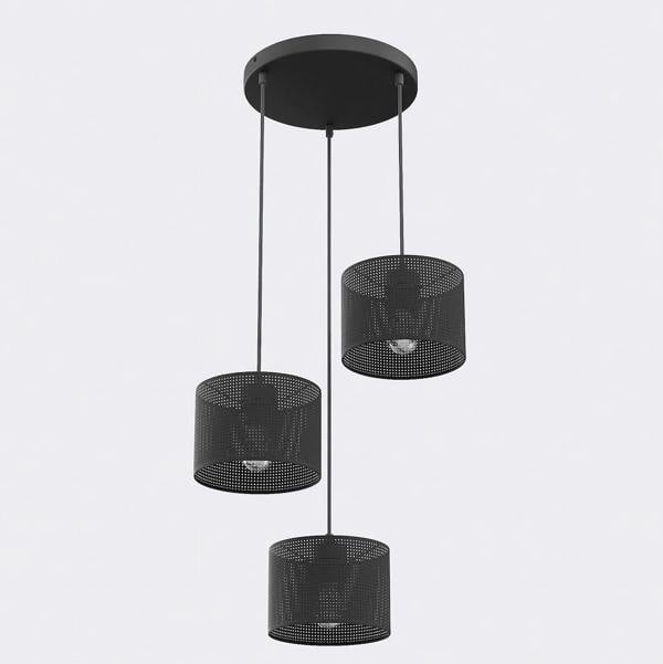 Emibig LUX Prem Pendant Lamp 3 x E27 Black