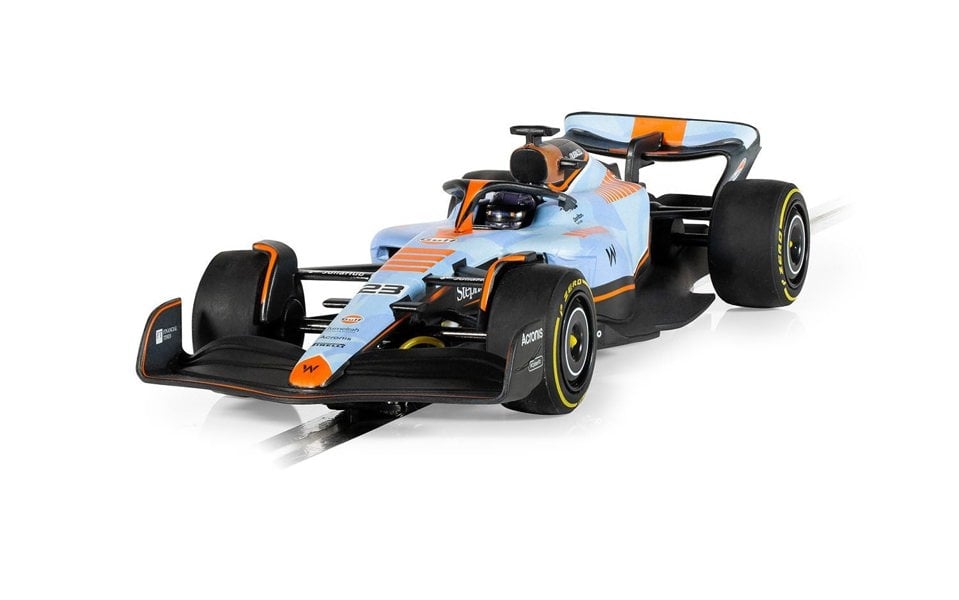 Scalextric Williams FW45 Alex Albon Gulf Edition Single Seater 1:32 Scalextric C4559