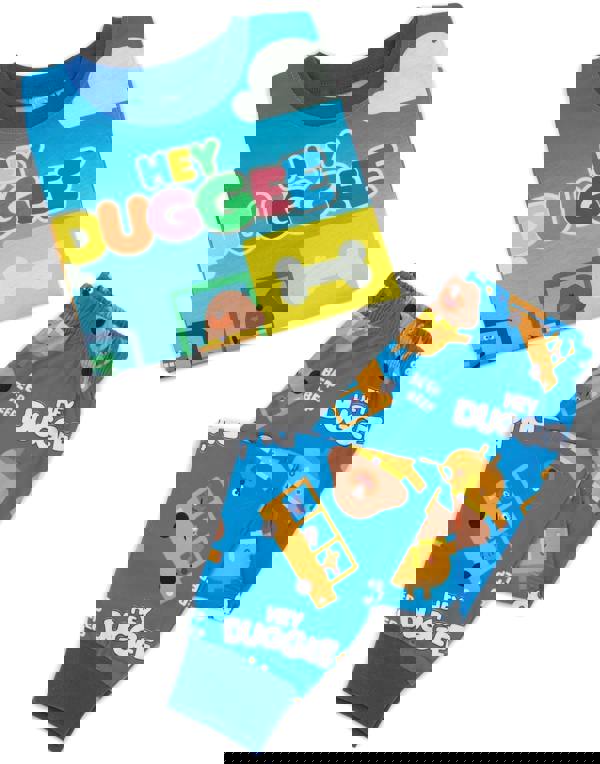 Hey Duggee Boys Green Character Long Sleeve Long Leg Pyjama Set