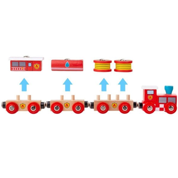 Bigjigs Rail Fire and Rescue Train