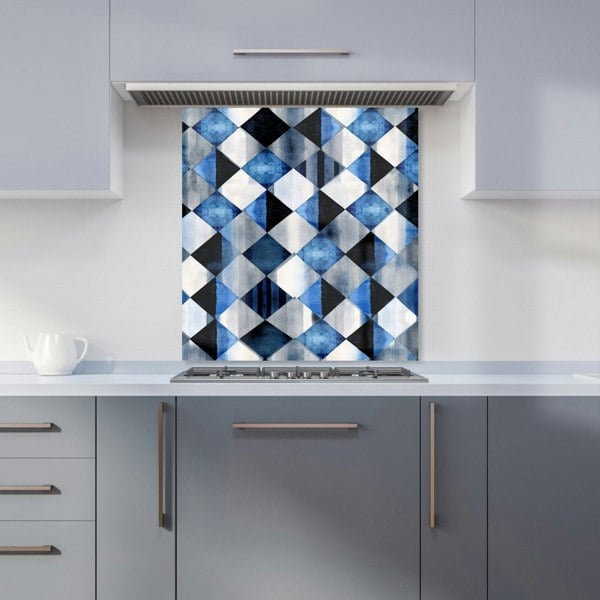 Warren Reed - Designer Square Checkered Pattern Kitchen Splashback