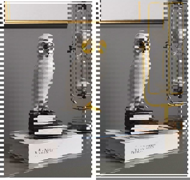 Maison des Cadeaux Wise White Owl Bookends