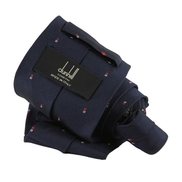 Dunhill woven silk tie in a mini neats pattern