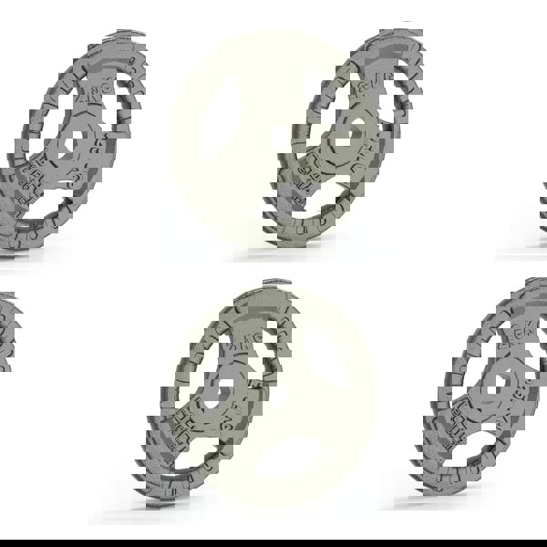 Body Revolution 2x 2.5kg Cast Iron Weight Plates - 1" Standard Tri Grip