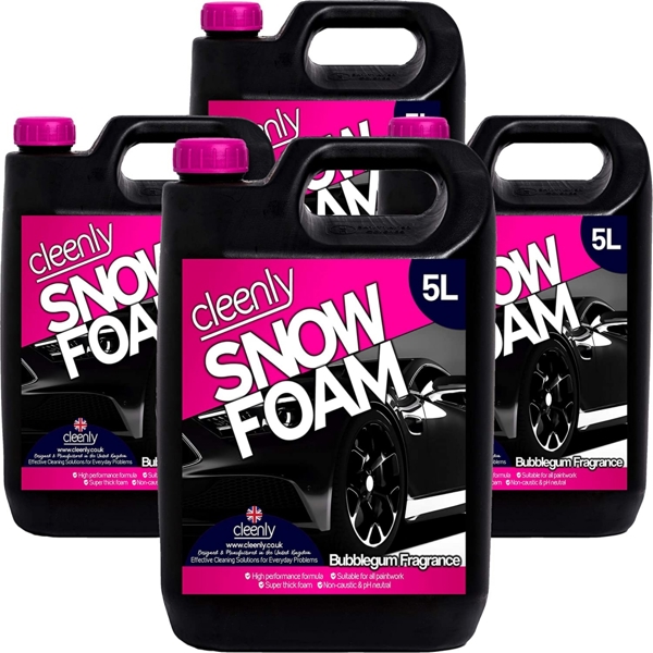 Cleenly Bubblegum Snow Foam - High Performance Formula with Super Thick Foam - Non Caustic & pH Neutral 20L