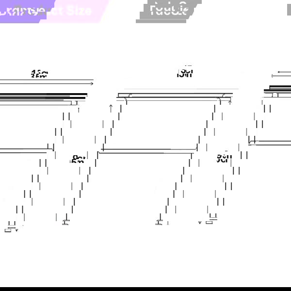 Gr8 Garden Outdoor Adjustable Black Steel Handrail 1-4 Steps Garden Stairs Safety Grab Rail