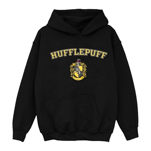 Harry Potter Boys Hufflepuff Crest Hoodie - Black