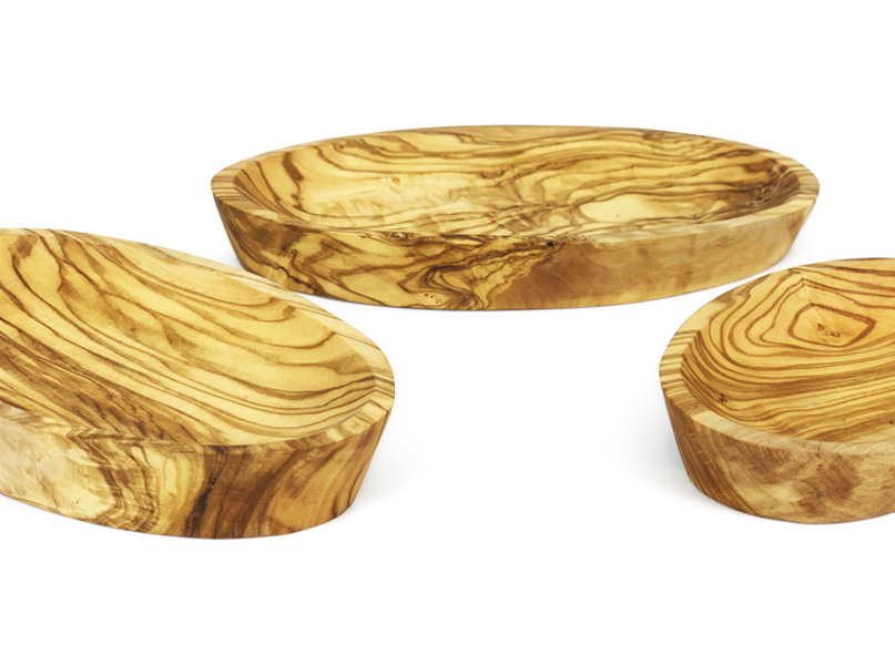 Verano Spanish Ceramics Olive Wood - Trio Oval Serving Dish Set
