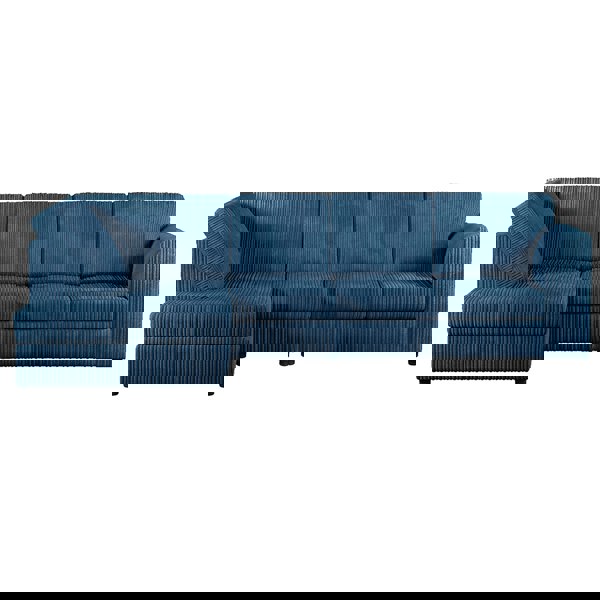 Furnishings For Less Luxor Full Cord Fabric 5 Seater Corner Sofa Full Back