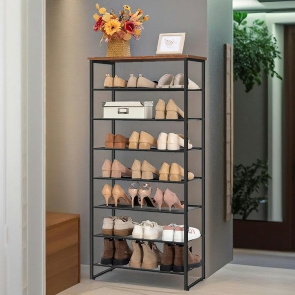 Rafaelo Mobilia 8-Tier Shoe Rack With Detachable Mesh