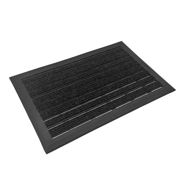 Nicoman Integrated Brush Strip Door Mat with Elevated Drainage Design