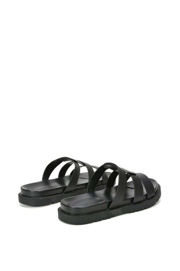 XY LONDON Flat Slider Sandals With Comfortable Footbed