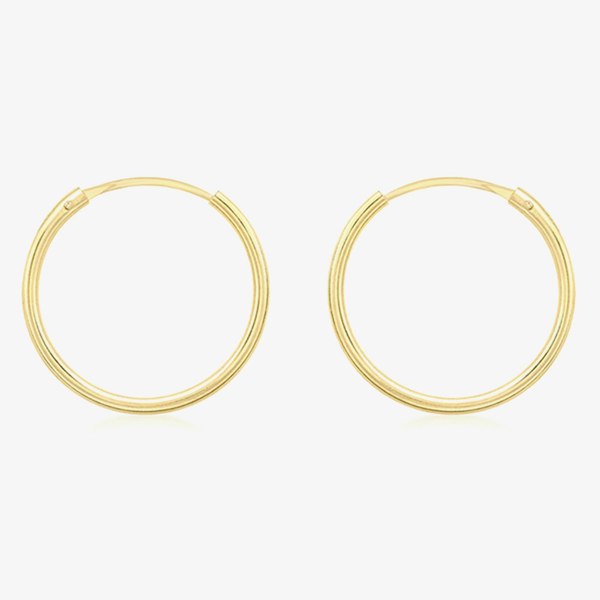 T. H. Baker 9ct Yellow-Gold Sleeper Hoop Earrings 1.53.9809