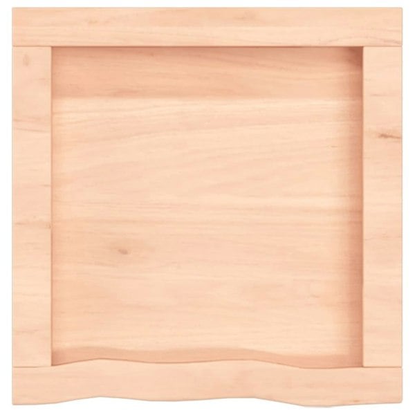 Berkfield Wall Shelf 40x40x4 cm Untreated Solid Wood Oak