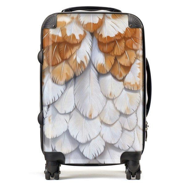 Warren Reed Barn Owl Feather Print Suitcase