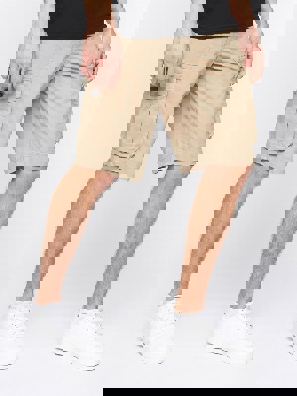 Crosshatch Kyron Cargo Shorts Stone