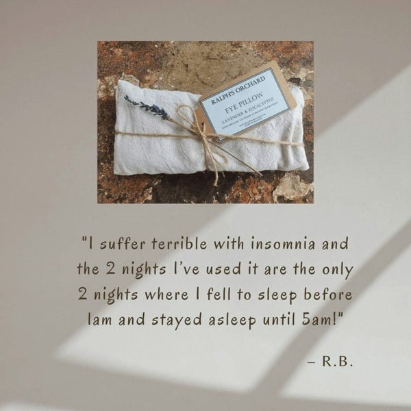 organic lavender weighted eye pillow
