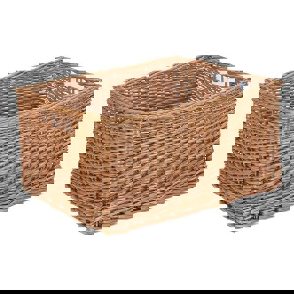 Double Steamed Open Wicker Storage Basket