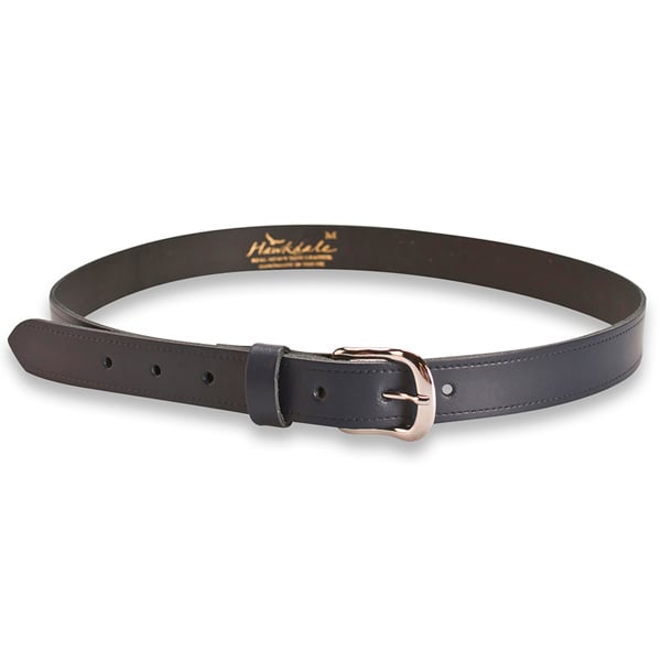 Hawkdale UK Made Mens Leather Belt 1" Thin