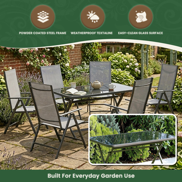 Henley 6 Seater Garden Dining Set