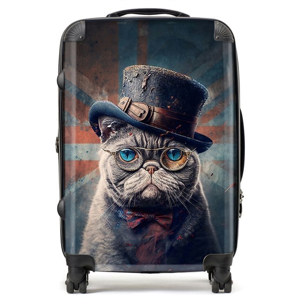 Warren Reed British Shorthair Cat Splashart Suitcase