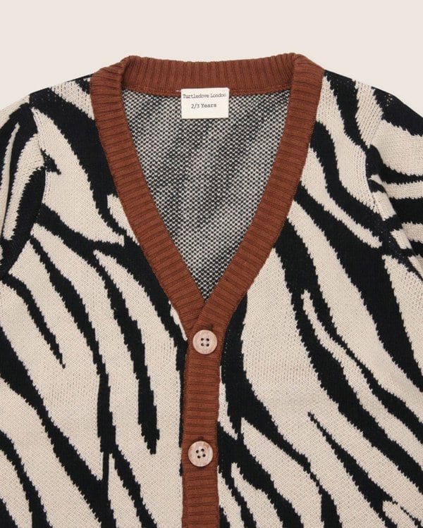 Multicolour Zebra Print Cardigan - image 4