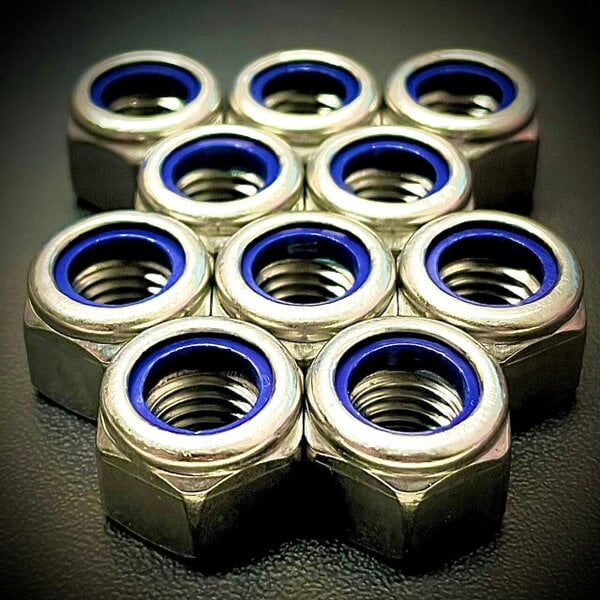 Fixaball Metric Hex Nyloc Nuts A2 304 Stainless Steel P Type DIN982