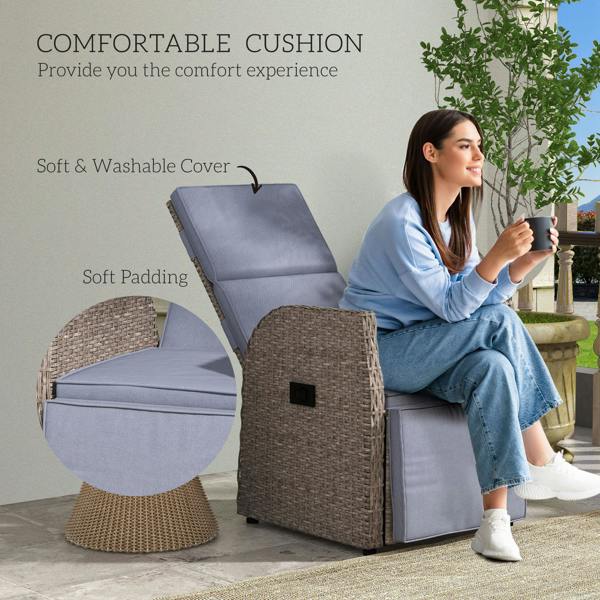 Rattan Recliner Chair