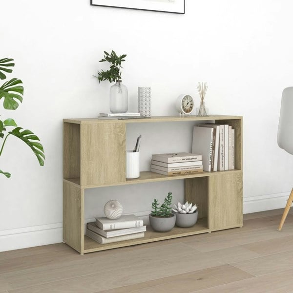 Berkfield Book Cabinet Sonoma Oak 100x24x63 cm Engineered Wood