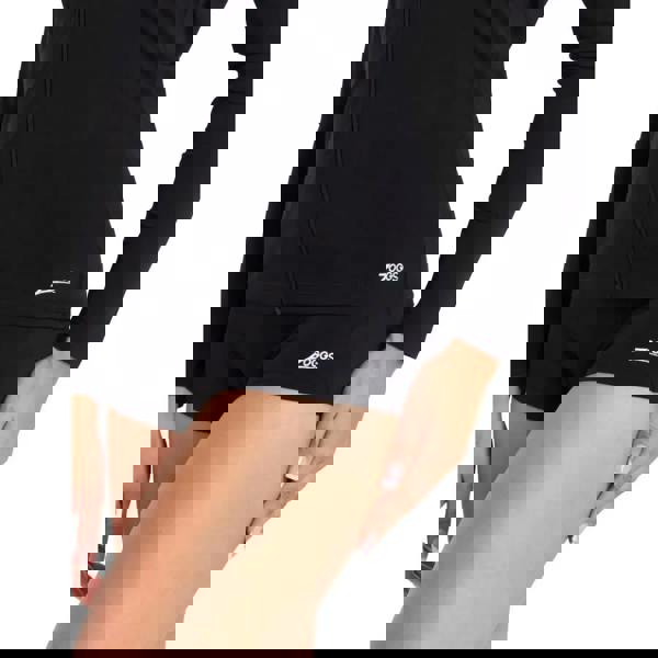 Zoggs Long Sleeve Zip Sun Top - Black