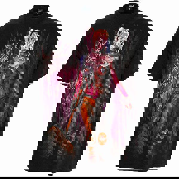 Spiral Direct HARLEY QUINN - TRICK OR TREAT - Front Print T-Shirt Black