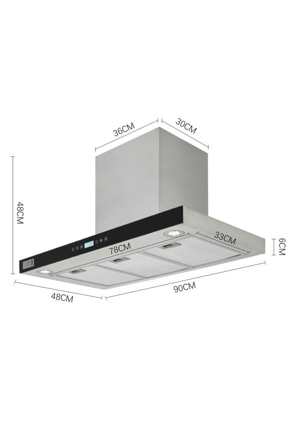 Living and Home 90cm T Shaped Cooker Hood
