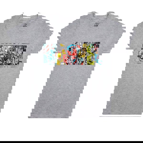 Marvel Childrens Boys Characters Logo T-Shirt - Sports Grey