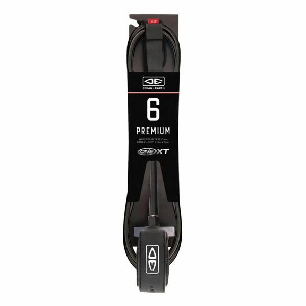 Ocean & Earth 6’0 One-Xt Premium Surfboard Leash Black