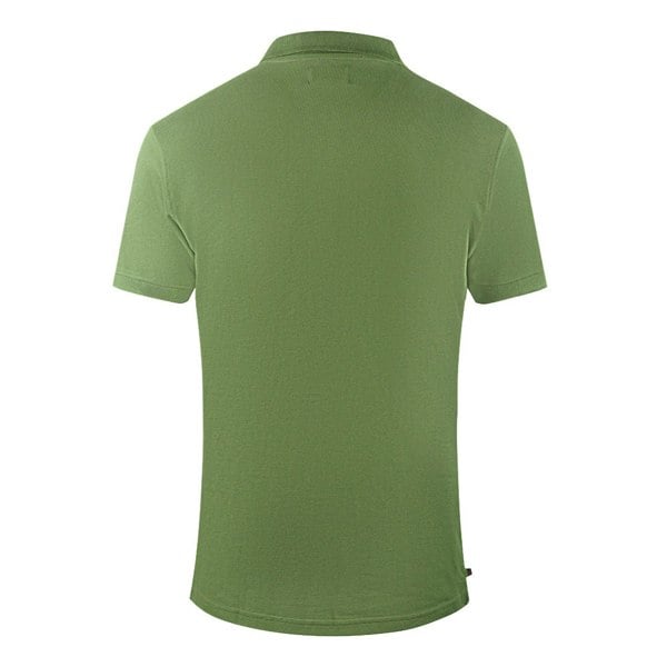 Aquascutum Brand Logo Plain Polo Shirt - Army Green