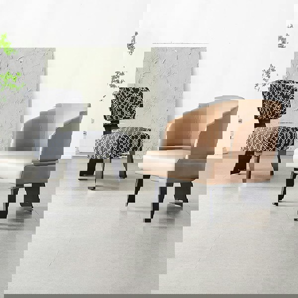 Nascimento Patterned Accent Chair, Black-Rit Concept-Rit Concept