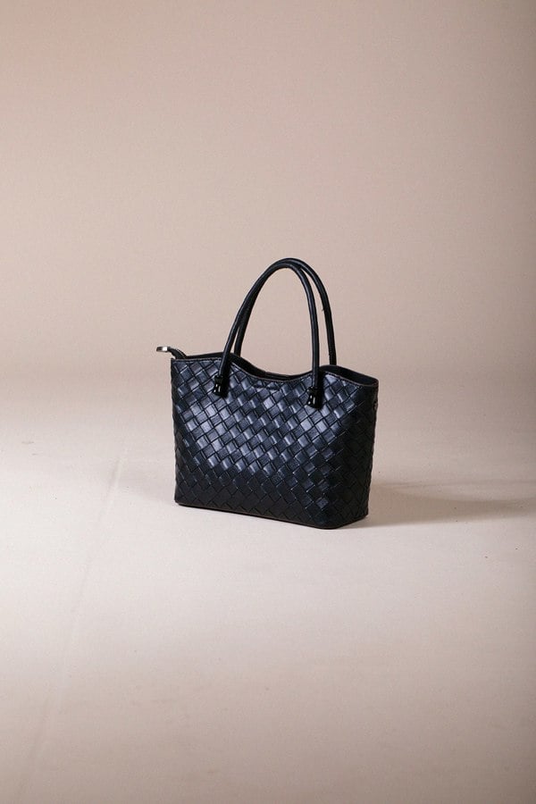 SVNX Braided Textured Crossbody Tote