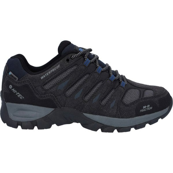 Hi-Tec Corzo Low PU Suede Men's Charcoal/Nautical Blue Hiking Boots