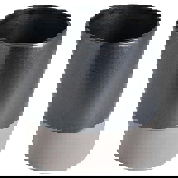 Hill Interiors Metallic Ceramic Planter - Grey - 