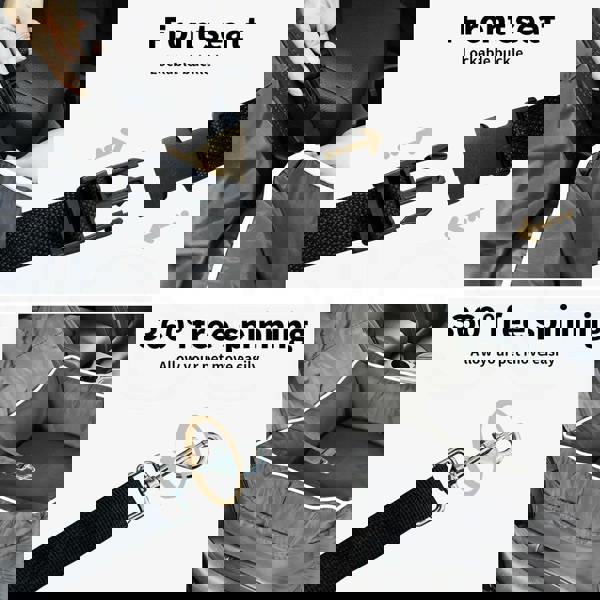 Skylos Dog Car Booster Seat  Pet Backrest Safe Protector Waterproof Travel Bed